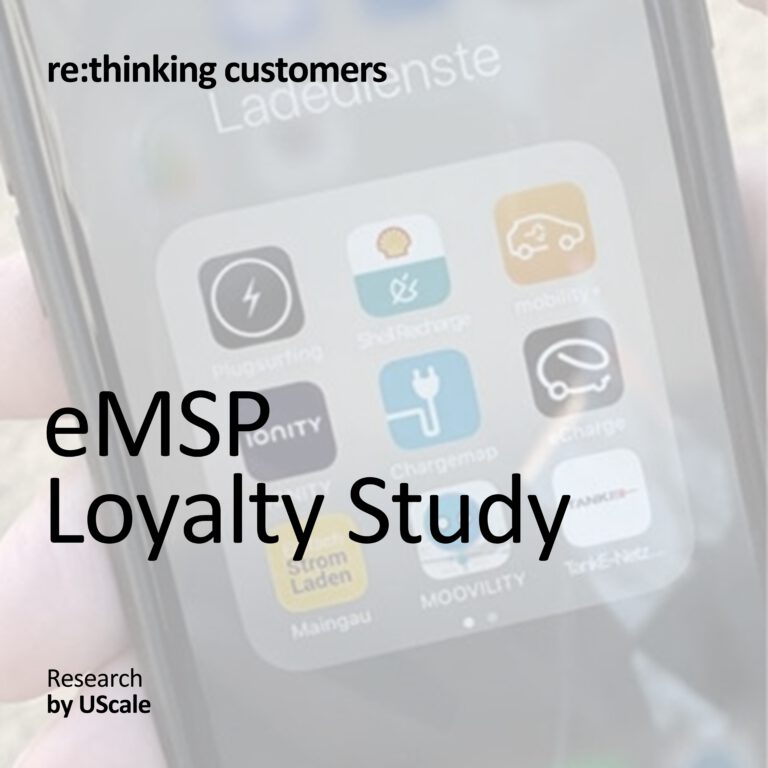 USCALE-Ladestudien: eMSP / CPO Loyalty Benchmarking Study